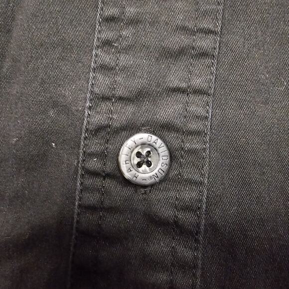 Harley Davidson Shirt XL Biker Skull Mechanic Racing Retro Short Sleeve Work - Picture 5 of 11